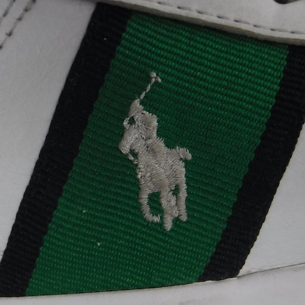 Polo by ralph lauren green & white sneaker  2 1/2 - Picture 11 of 13
